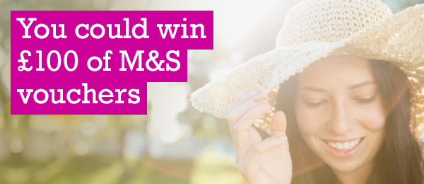 You could win £100 of M&S vouchers